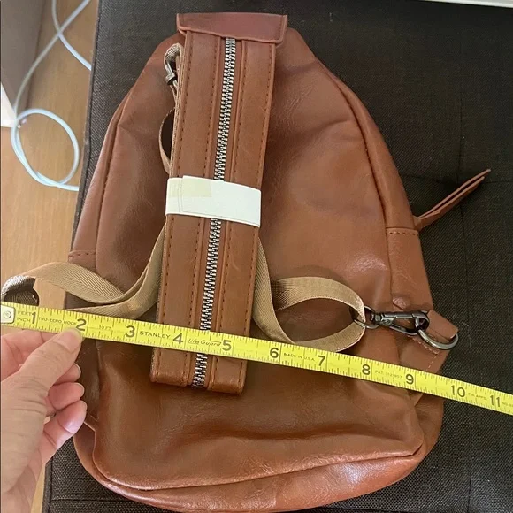 #1347=Brown Embossed Women's Backpack - Picture 6 of 7